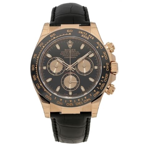 rolex daytona lederarmband|Rolex daytona rose gold strap.